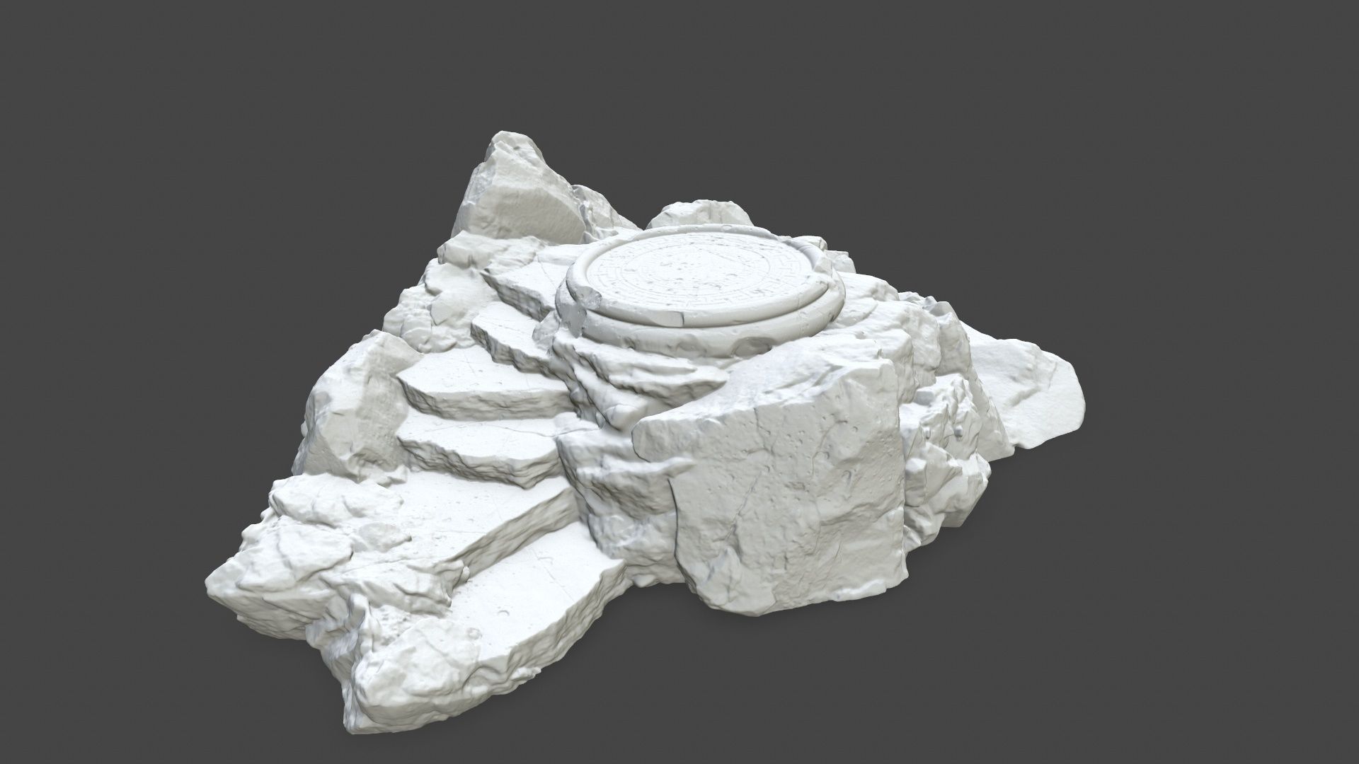 Printable Ladder Ruin 3D print model_1
