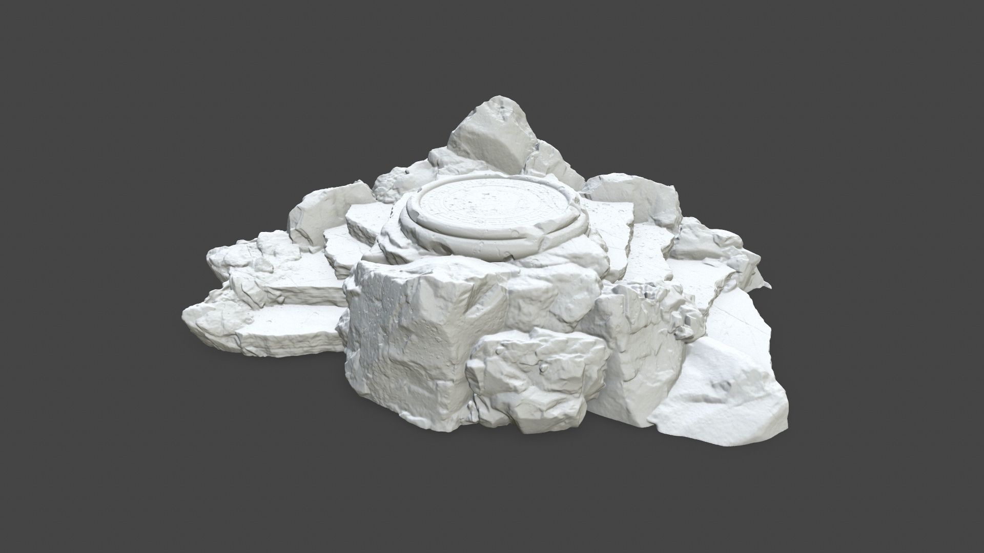 Printable Ladder Ruin 3D print model_7