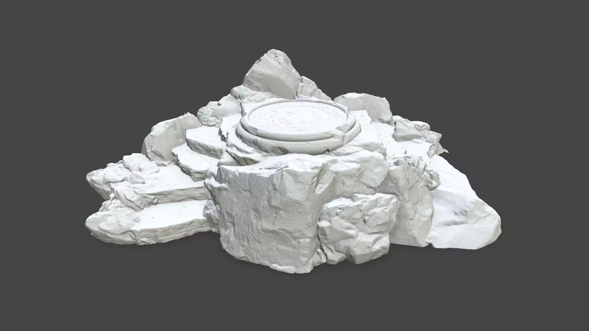 Printable Ladder Ruin 3D print model_0