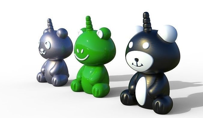 Piggy bank with unicorn animal figure 3D model 3D printable | CGTrader