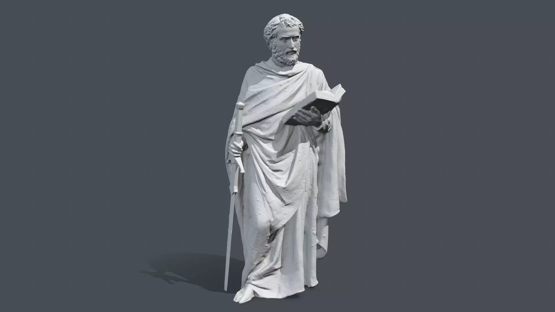 Printable Old Man Statue 3D print model