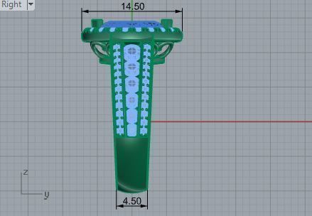 2-Row tear diamond ring 3141 3D print model 3D print model_6