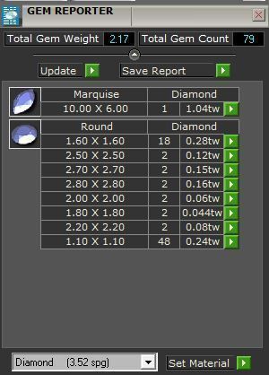 2-Row tear diamond ring 3141 3D print model 3D print model_8