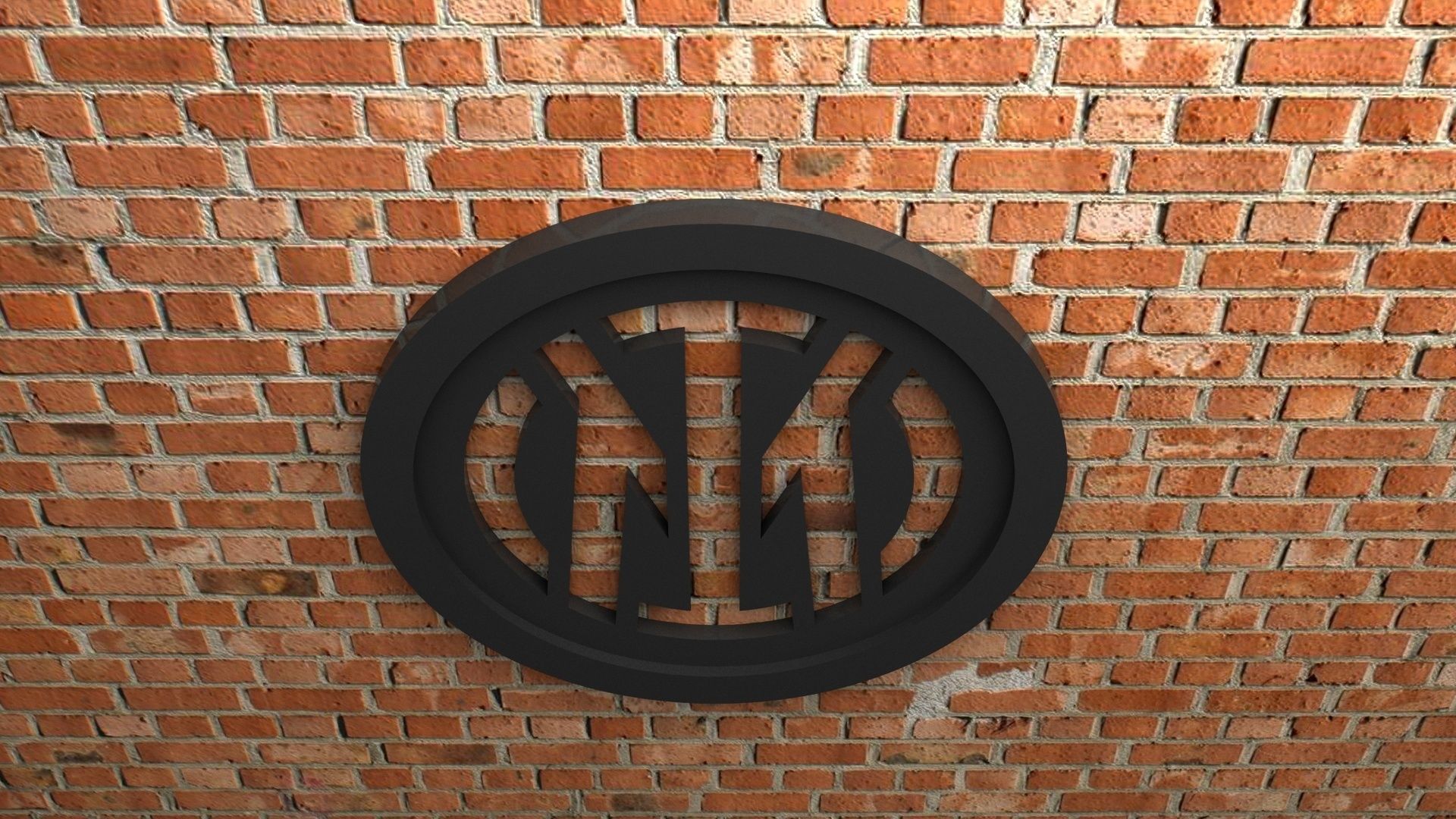 Inter Milan New Logo 3D print model_2