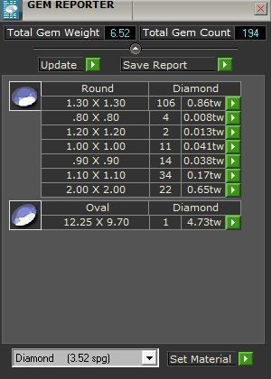 2-Band fine blue stone diamond ring 3143 3D print model 3D print model_8