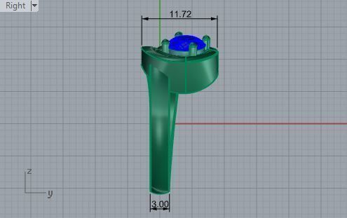 Dressy diamond ring 3148 3D print model 3D print model_6