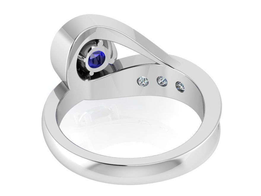 Dressy diamond ring 3148 3D print model 3D print model_3