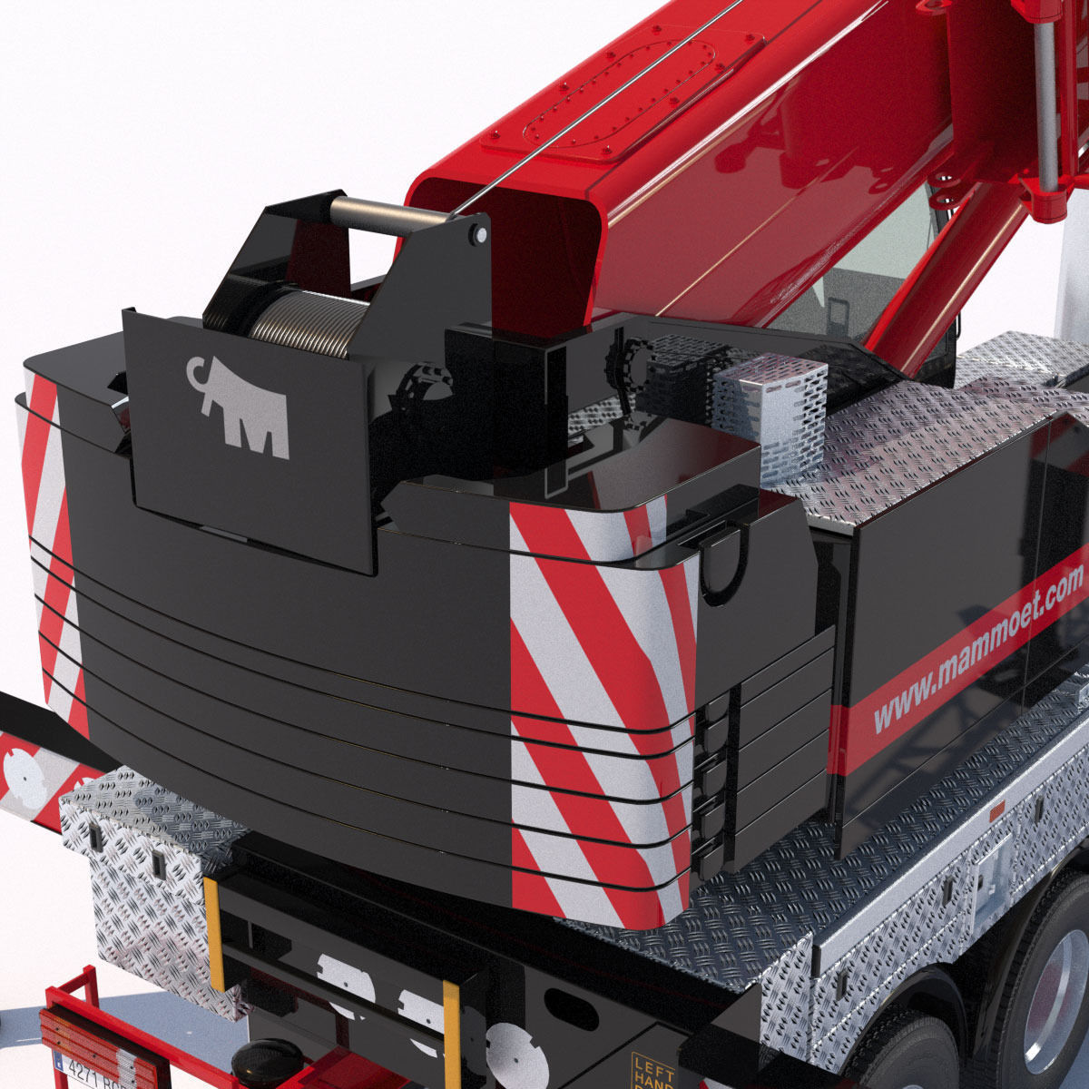 Mobile crane Mercedes Actros HK70 3D model_16