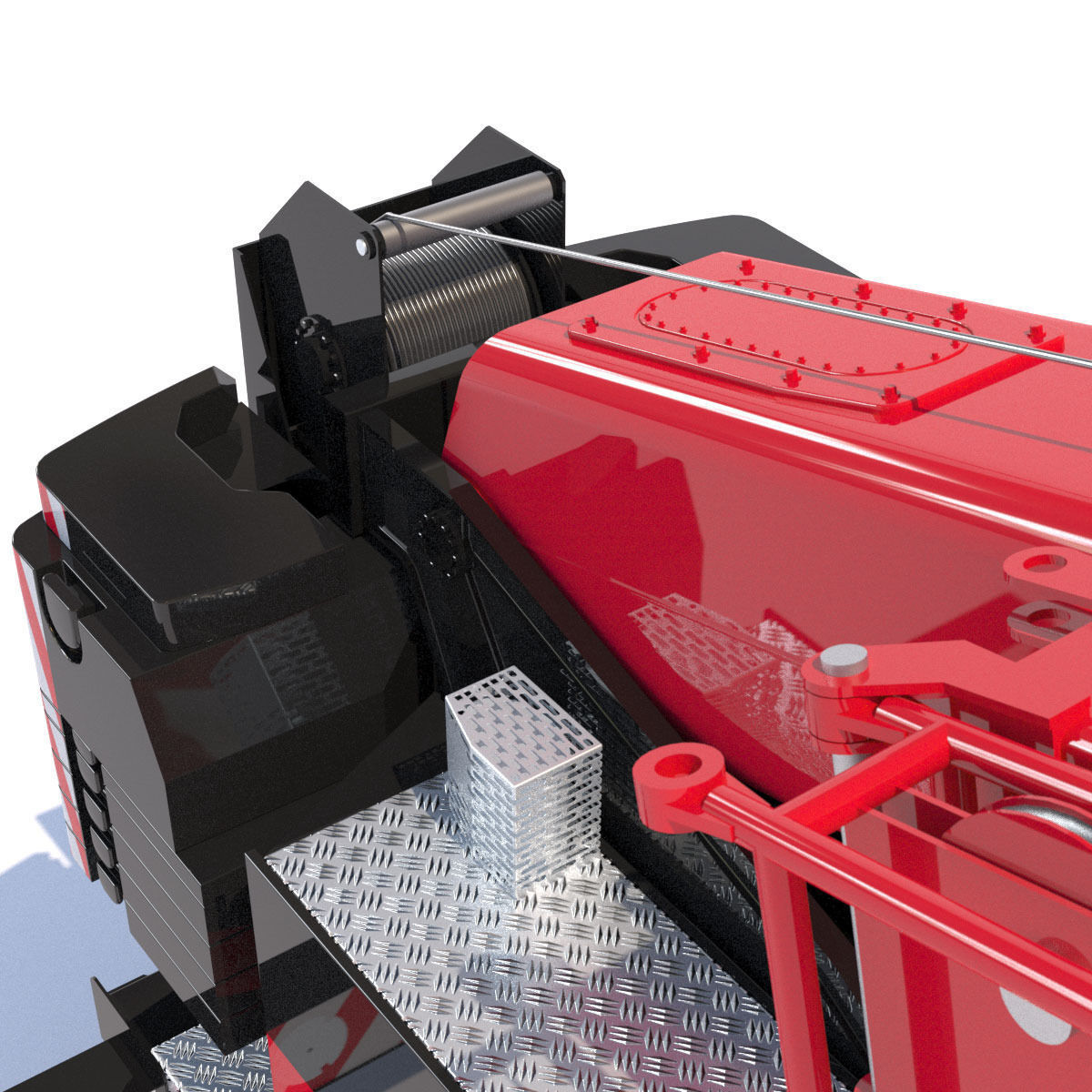 Mobile crane Mercedes Actros HK70 3D model_17