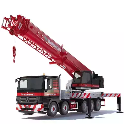 Mobile crane Mercedes Actros HK70 3D model