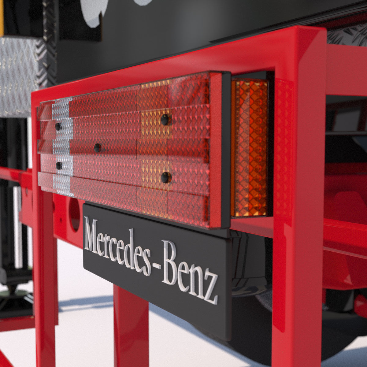 Mobile crane Mercedes Actros HK70 3D model_18