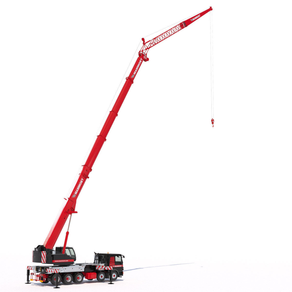 Mobile crane Mercedes Actros HK70 3D model_9