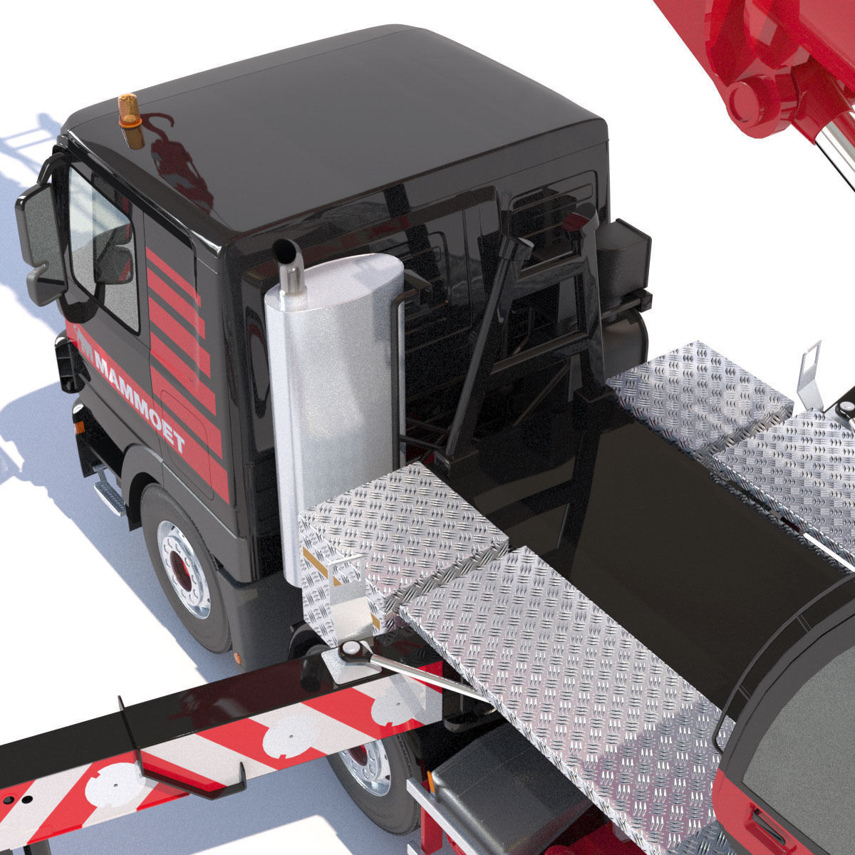 Mobile crane Mercedes Actros HK70 3D model_14