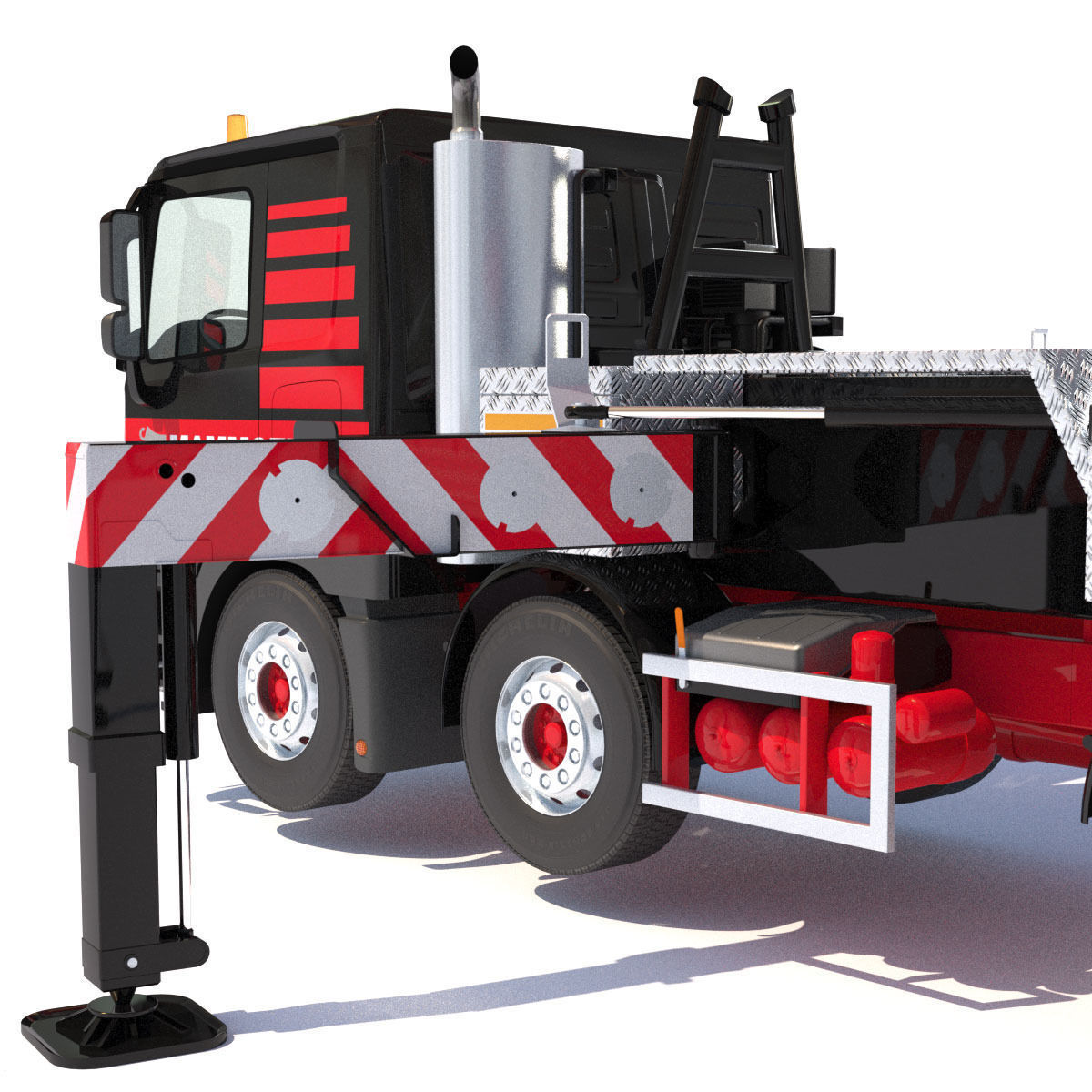 Mobile crane Mercedes Actros HK70 3D model_13