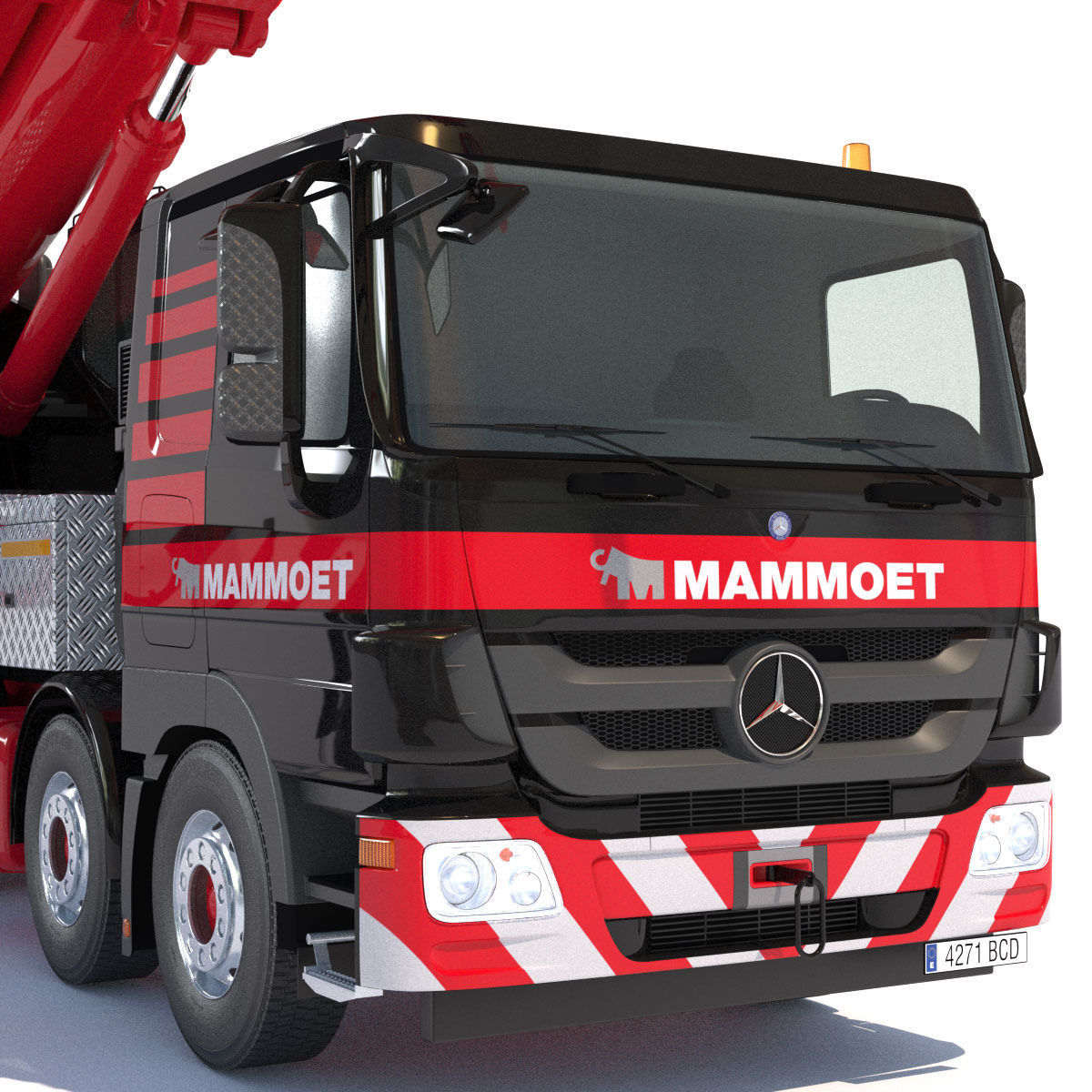 Mobile crane Mercedes Actros HK70 3D model_10
