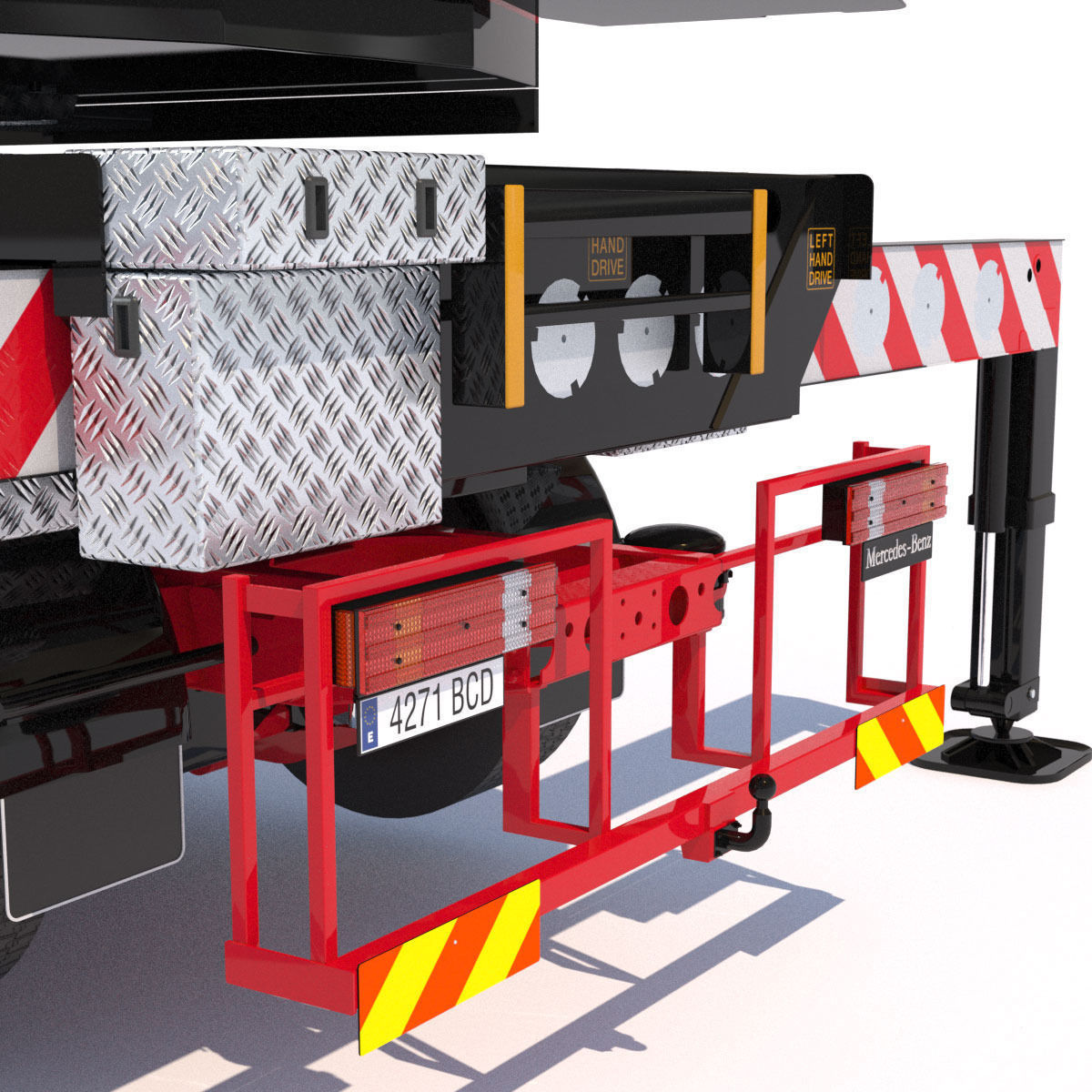 Mobile crane Mercedes Actros HK70 3D model_19