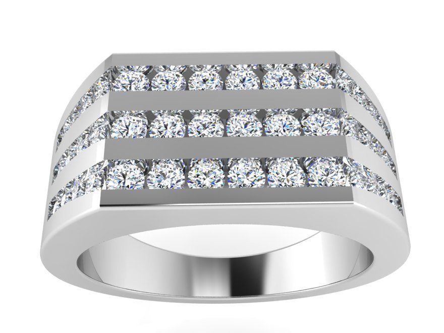 Hammered Textured Band Ring 3151 3D print model 3D print model_2