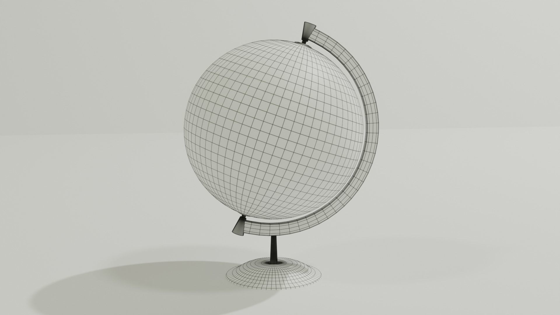 Vintage Table Globe - Low poly PBR Low-poly 3D model_5