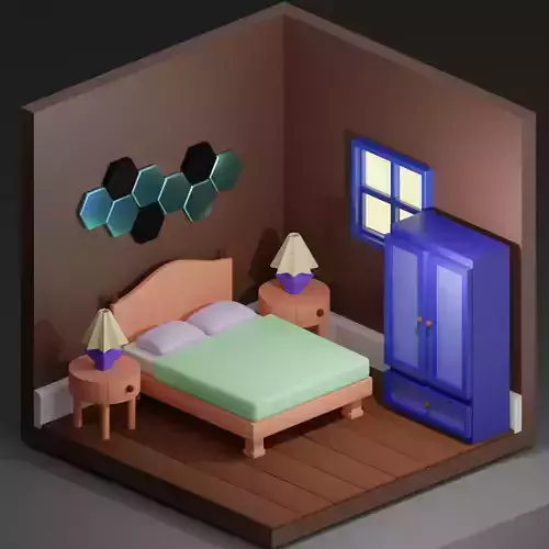 Cute bedroom 3D model