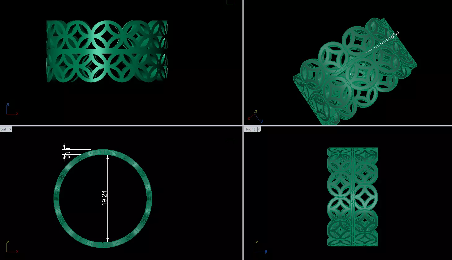coin rings Free 3D print model