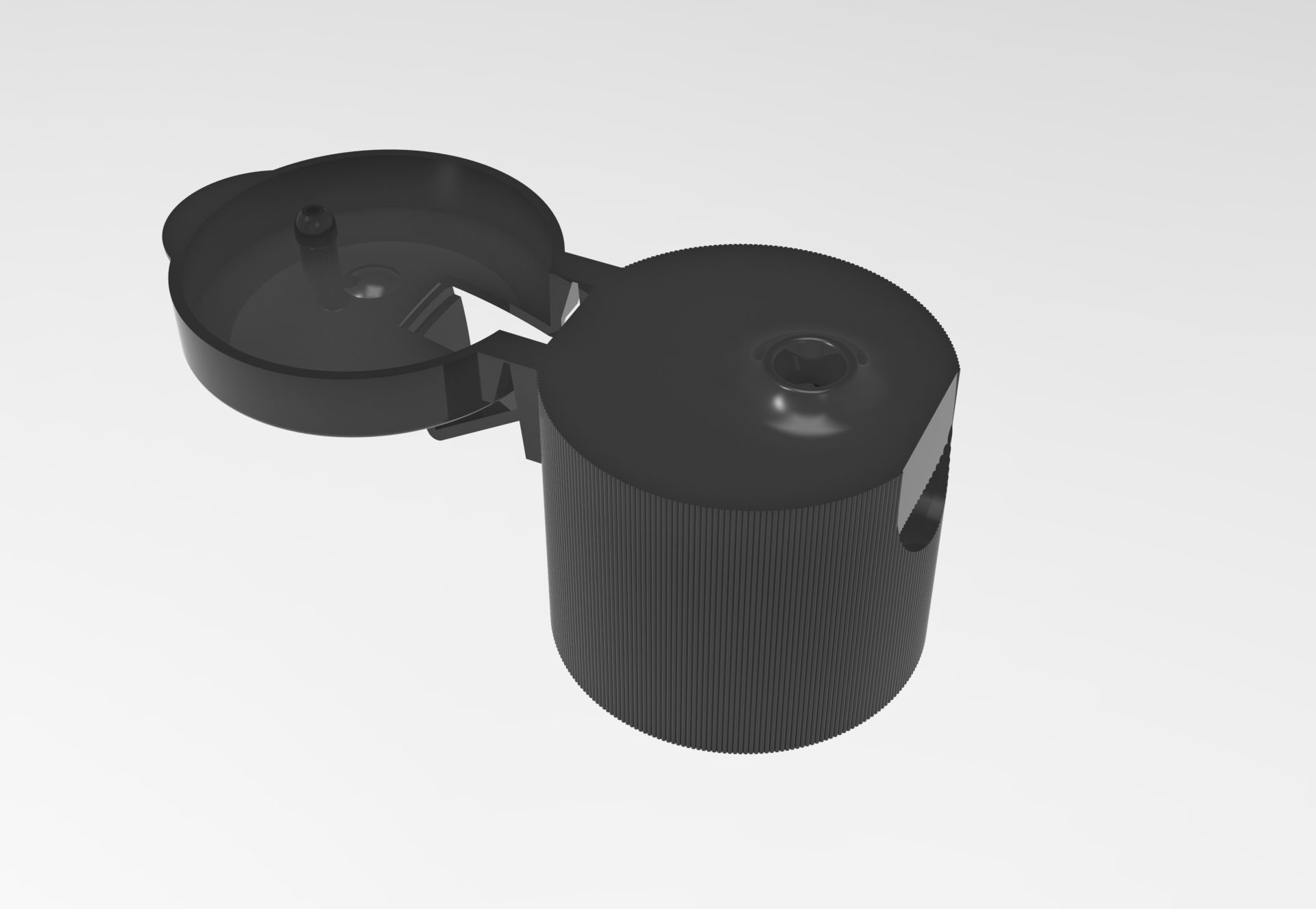 Flip Top Cap Threaded 3D model 3D printable | CGTrader
