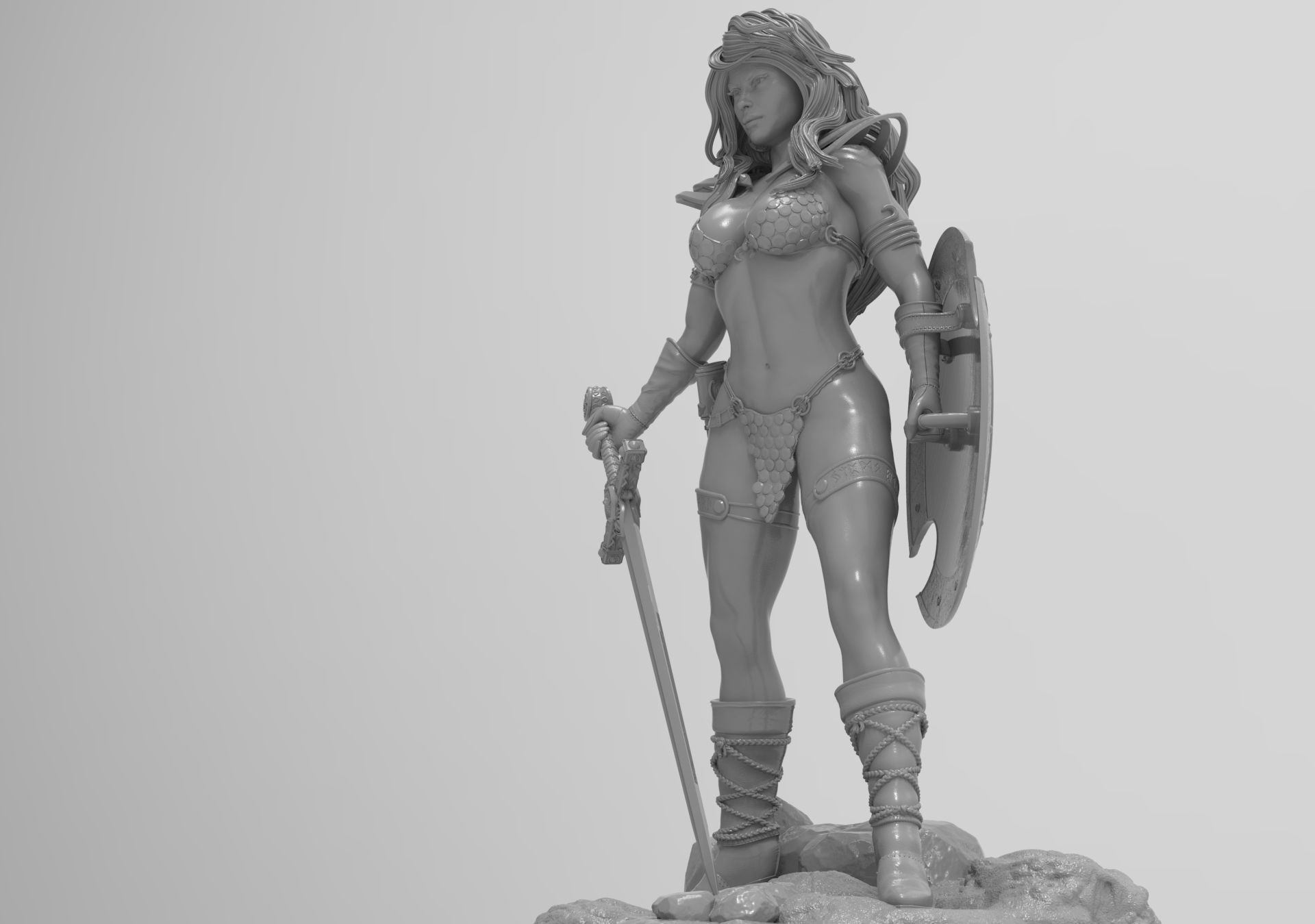 Red Sonja 3D print model_1