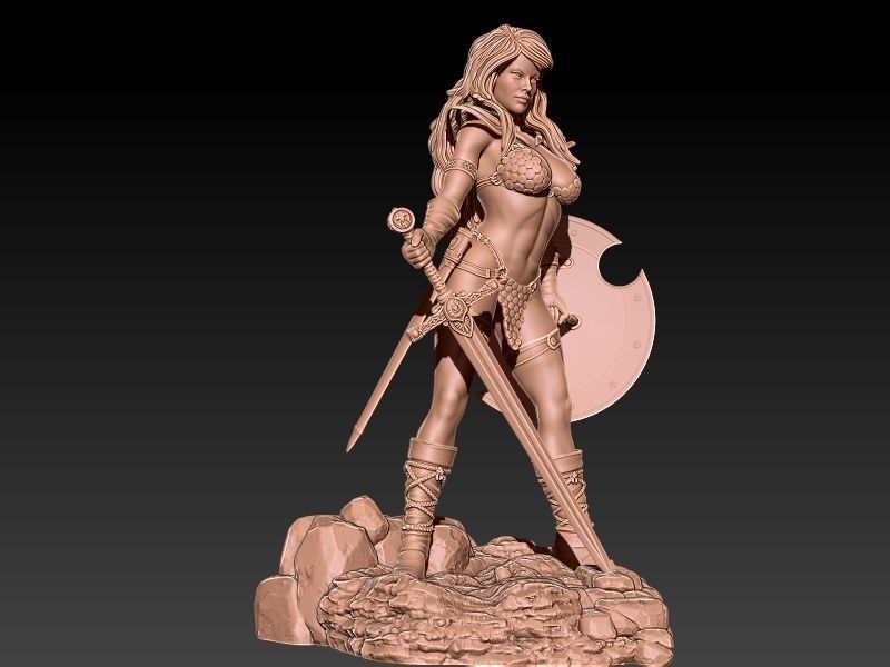 Red Sonja 3D print model_13