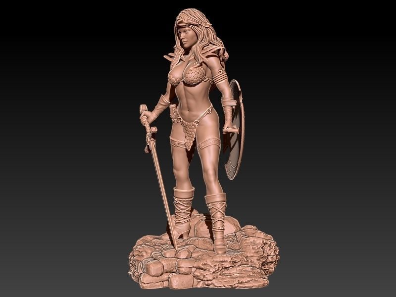 Red Sonja 3D print model_5