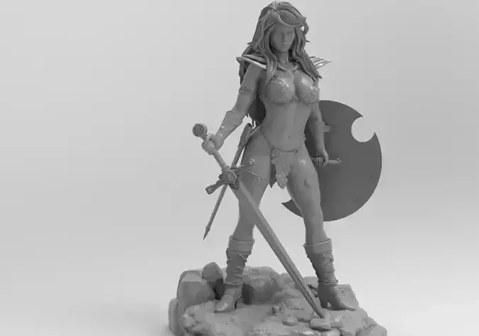 Red Sonja 3D print model