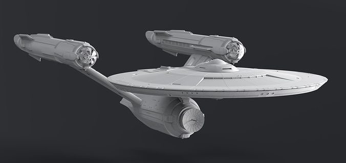 SNW Discovery Enterprise Scale model 3D print model 5