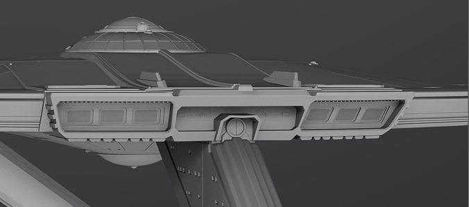 SNW Discovery Enterprise Scale model 3D print model 7