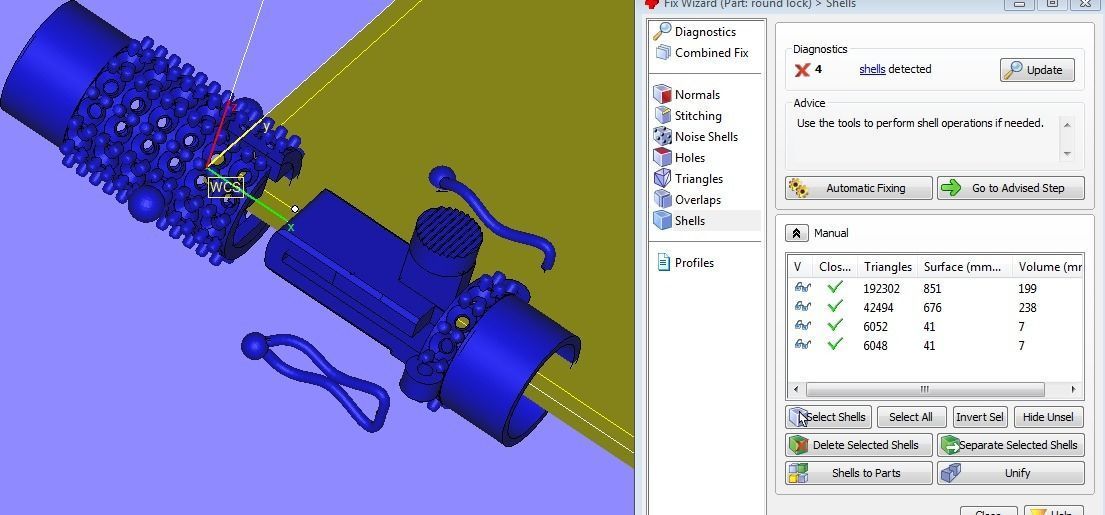 round shaped clasp 3D print model_5