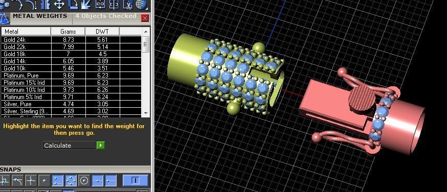 round shaped clasp 3D print model_6