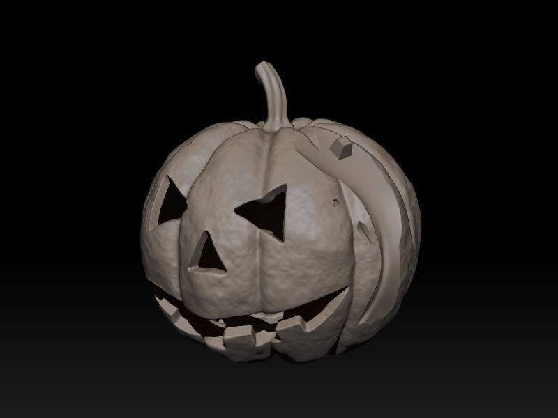 Elvira on Pumpkin 3D print model_12