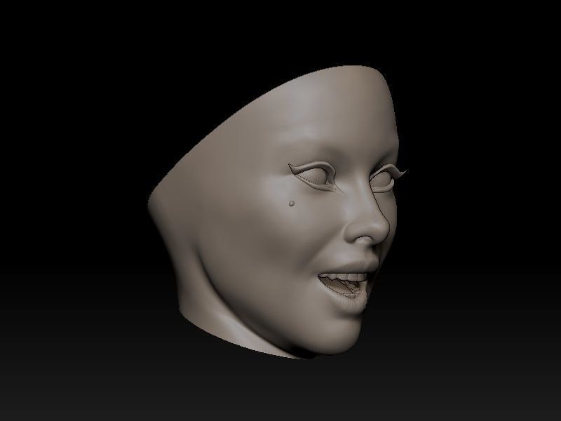 Elvira on Pumpkin 3D print model_11