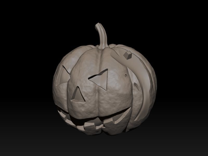 Elvira on Pumpkin 3D print model_28