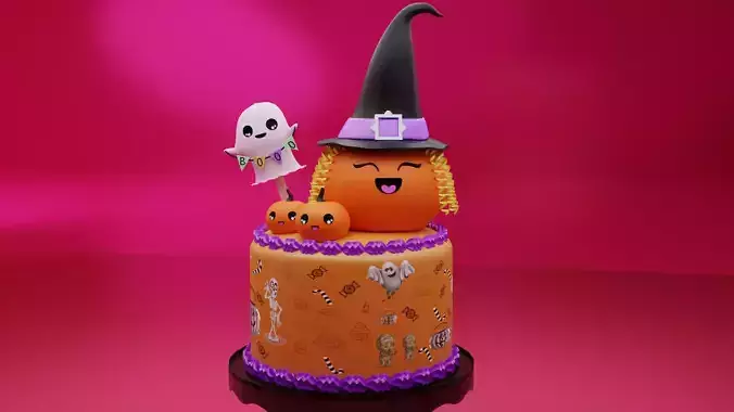 Halloween Pumpkin Cake