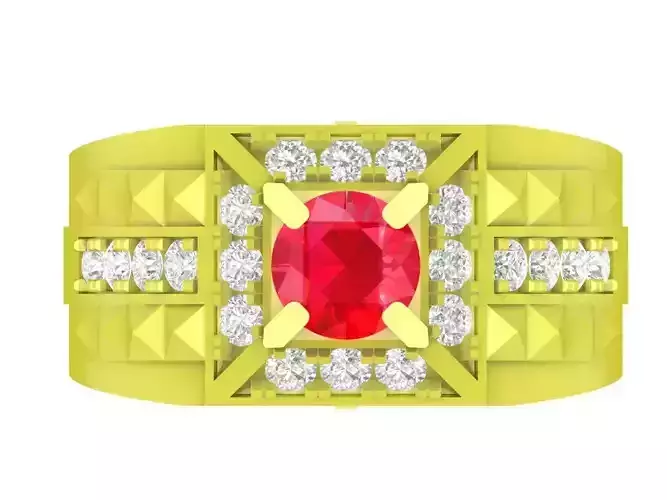 asian diamond men ring 4054