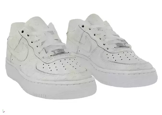 Louis Vuitton x Nike Air Force 1 White 3D model