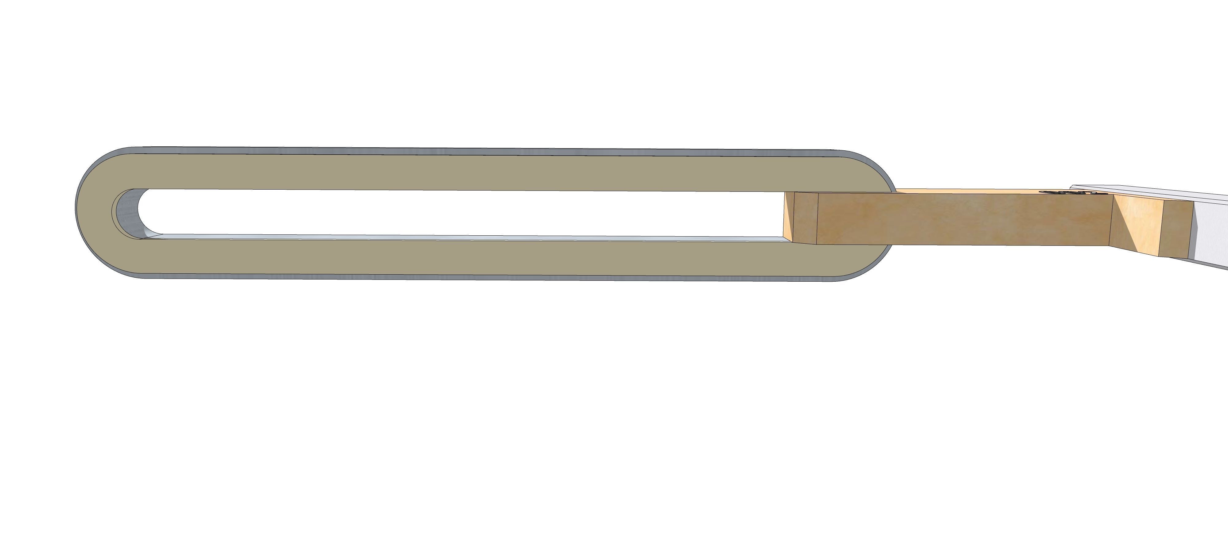 Sci-fi Simple Street Light Post 002 3D model_10