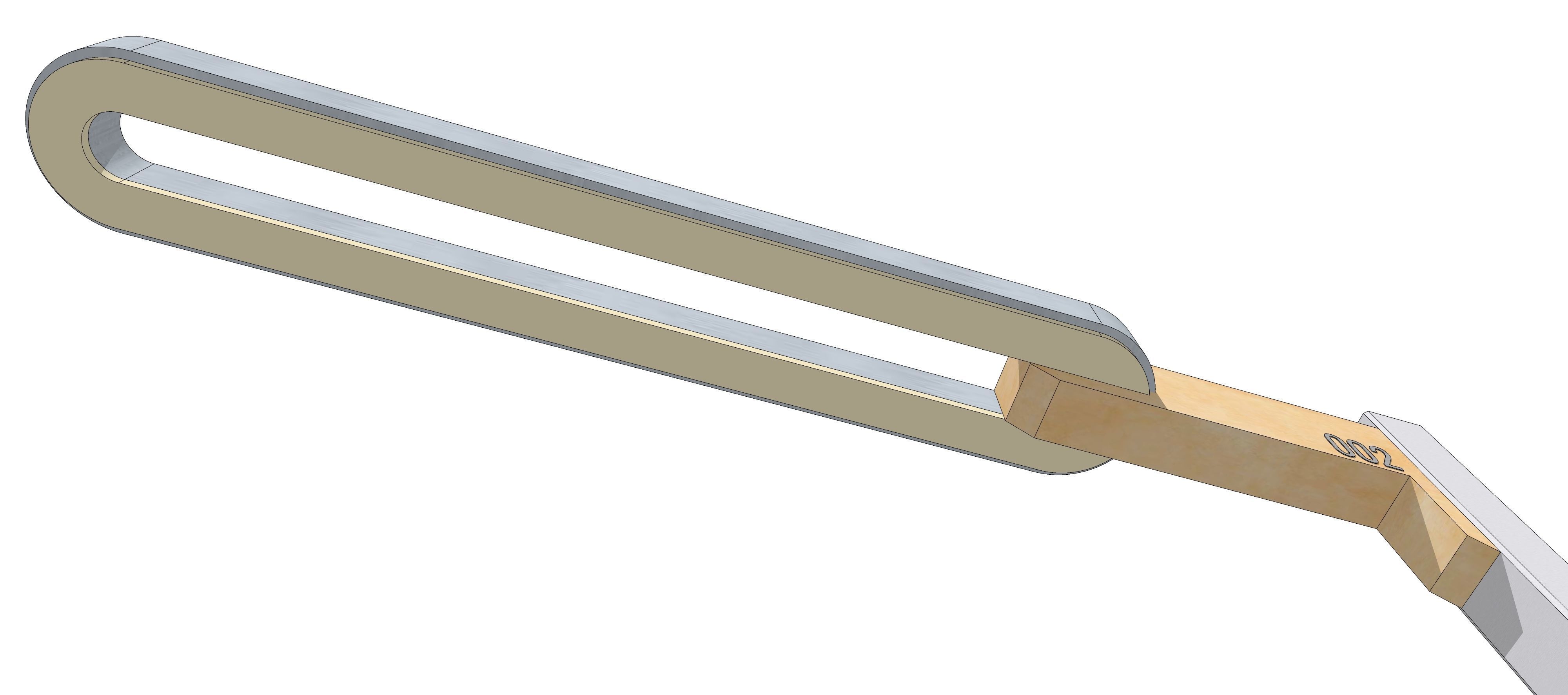 Sci-fi Simple Street Light Post 002 3D model_8