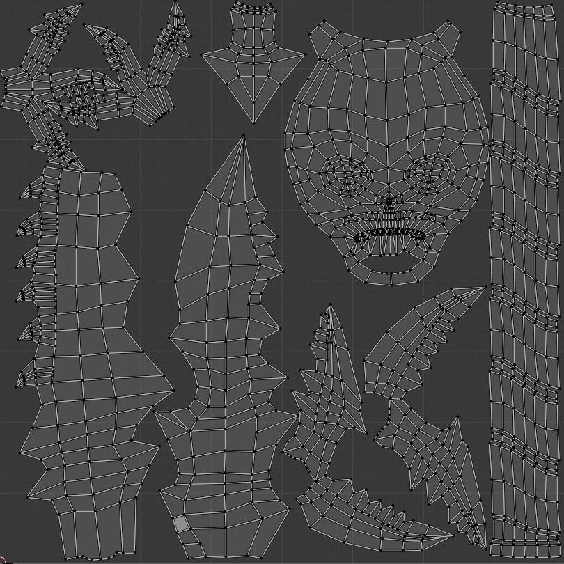 Fantasy sword Free low-poly 3D model_9