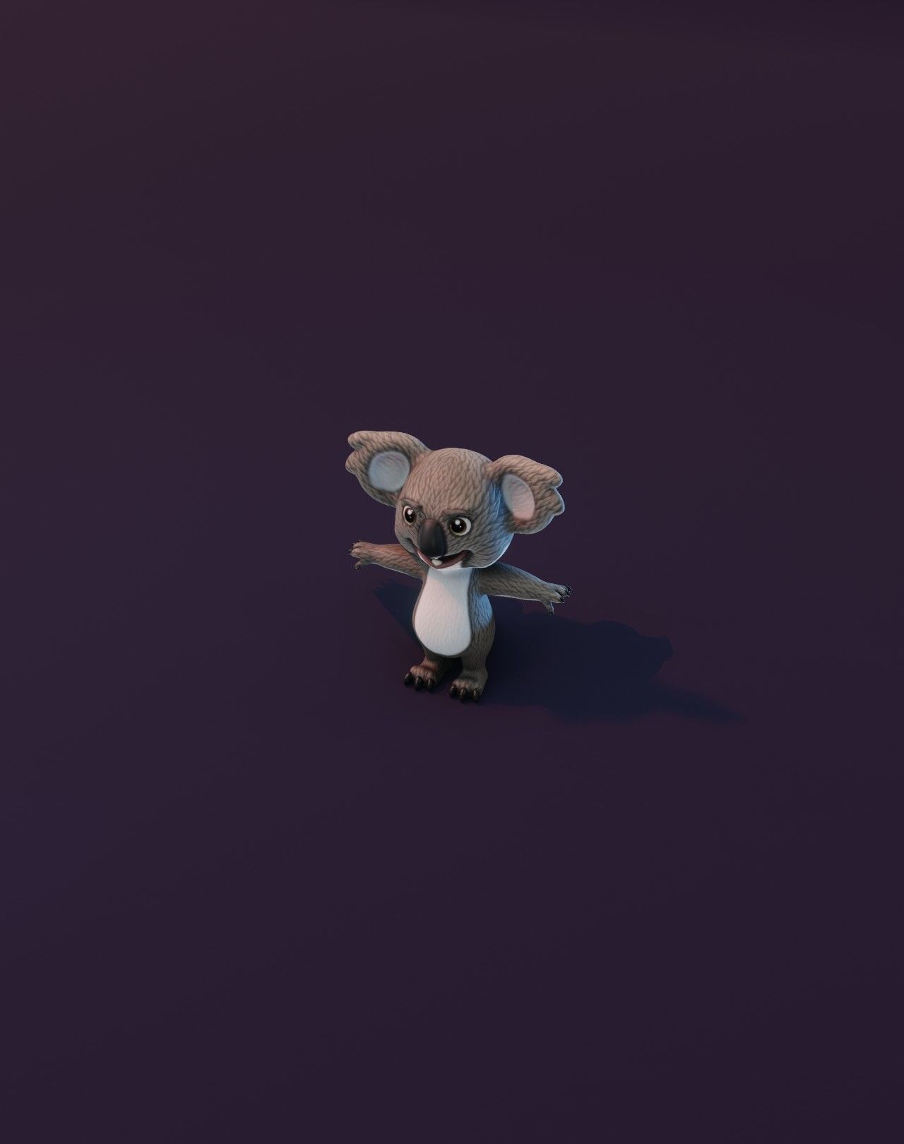 Cartoon Koala 3D Model Low-poly 3D model_15