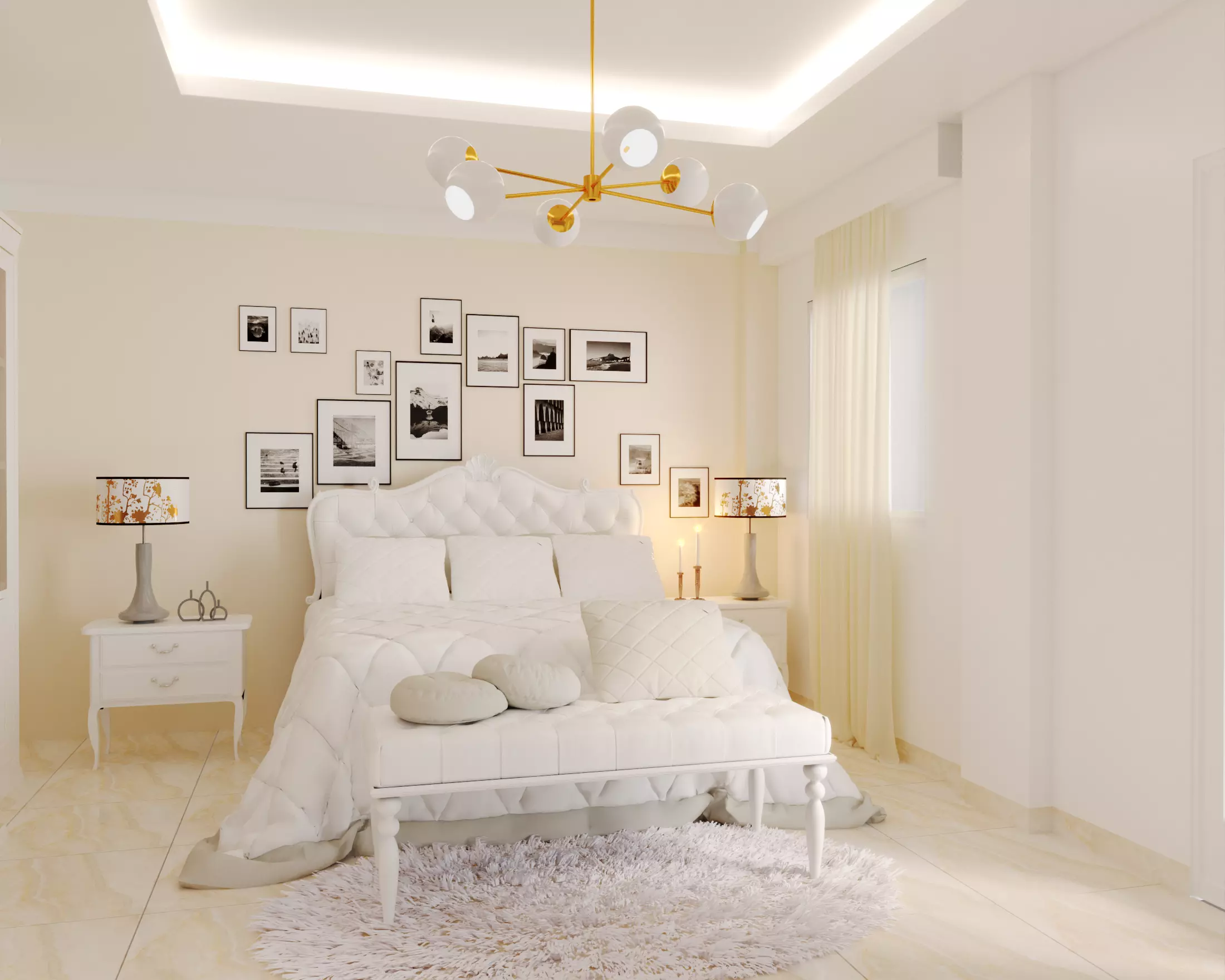  classic bedroom 3D model_0