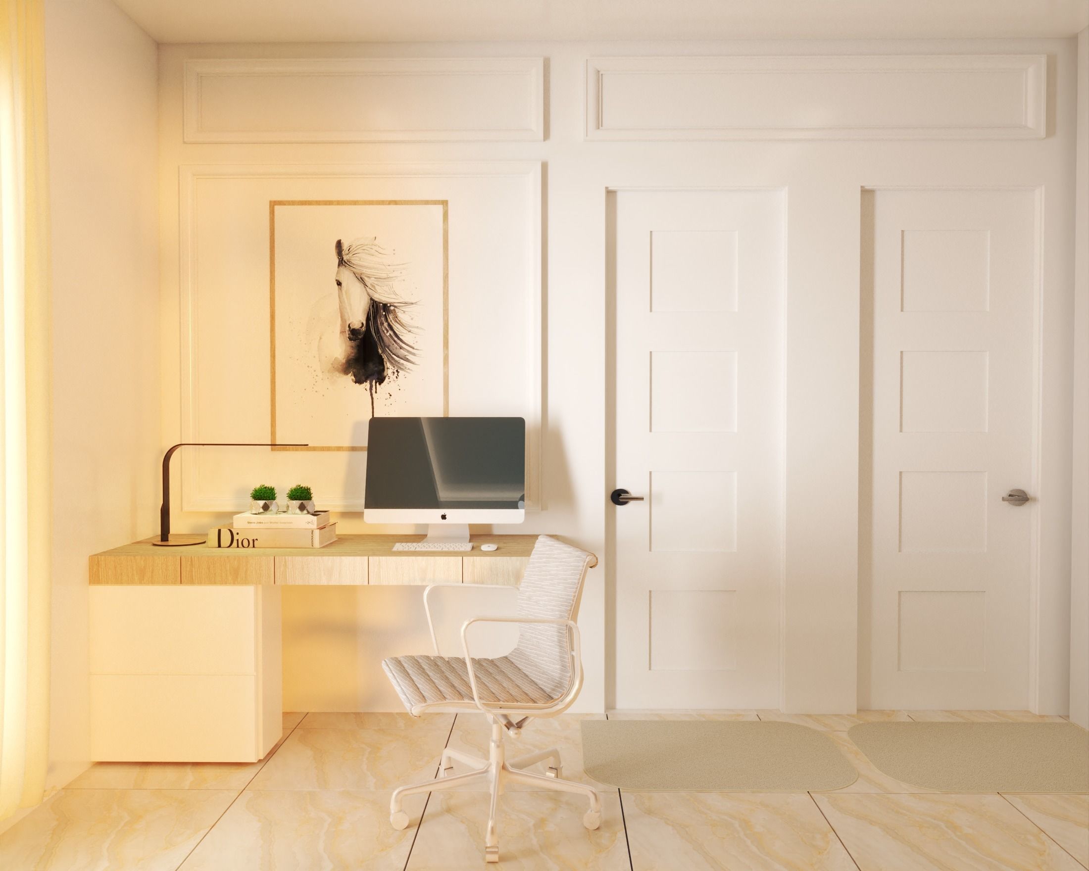  classic bedroom 3D model_2