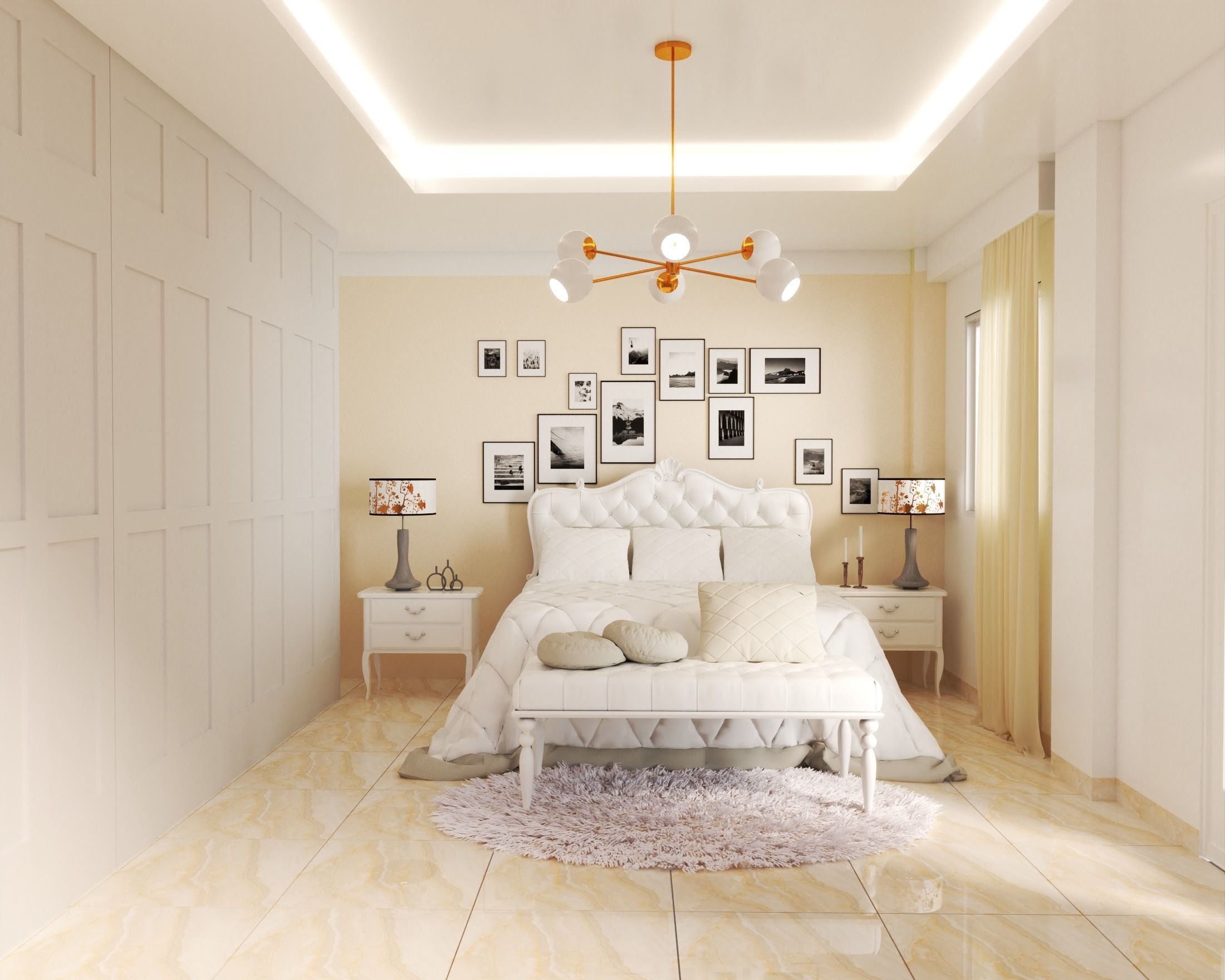  classic bedroom 3D model_1
