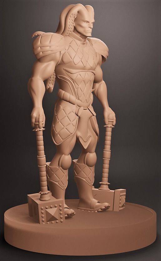 Mighty Octopus 3D print model_3