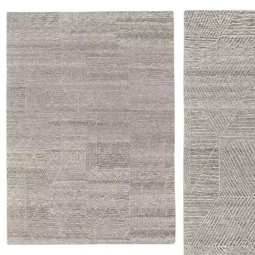 VARUSHA HAND-KNOTTED WOOL SILK RUG gr