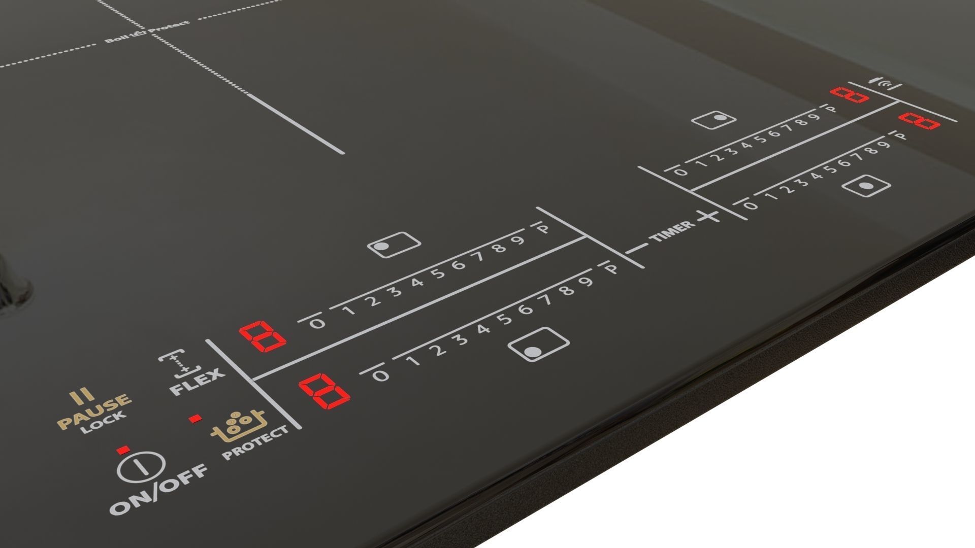 Cooktop collection samsung induction hob Low-poly 3D model_24