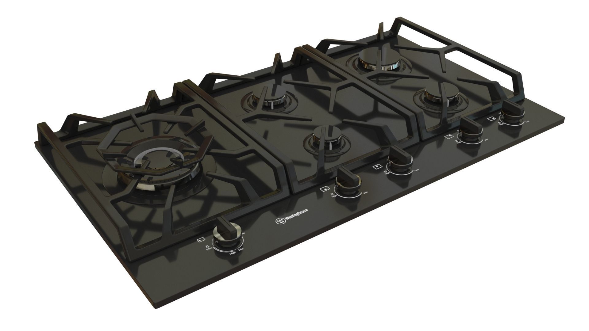 Cooktop collection samsung induction hob Low-poly 3D model_6